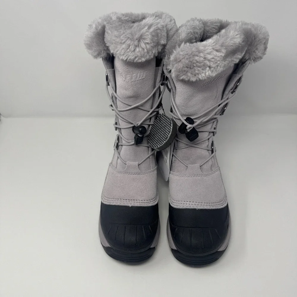 Baffin Chloe Womens‎ Winter Snow Boots Coastal Grey 4510-0185 Size 9 NEW